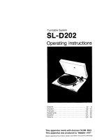 Technics - SLD-202 - Owners manual 